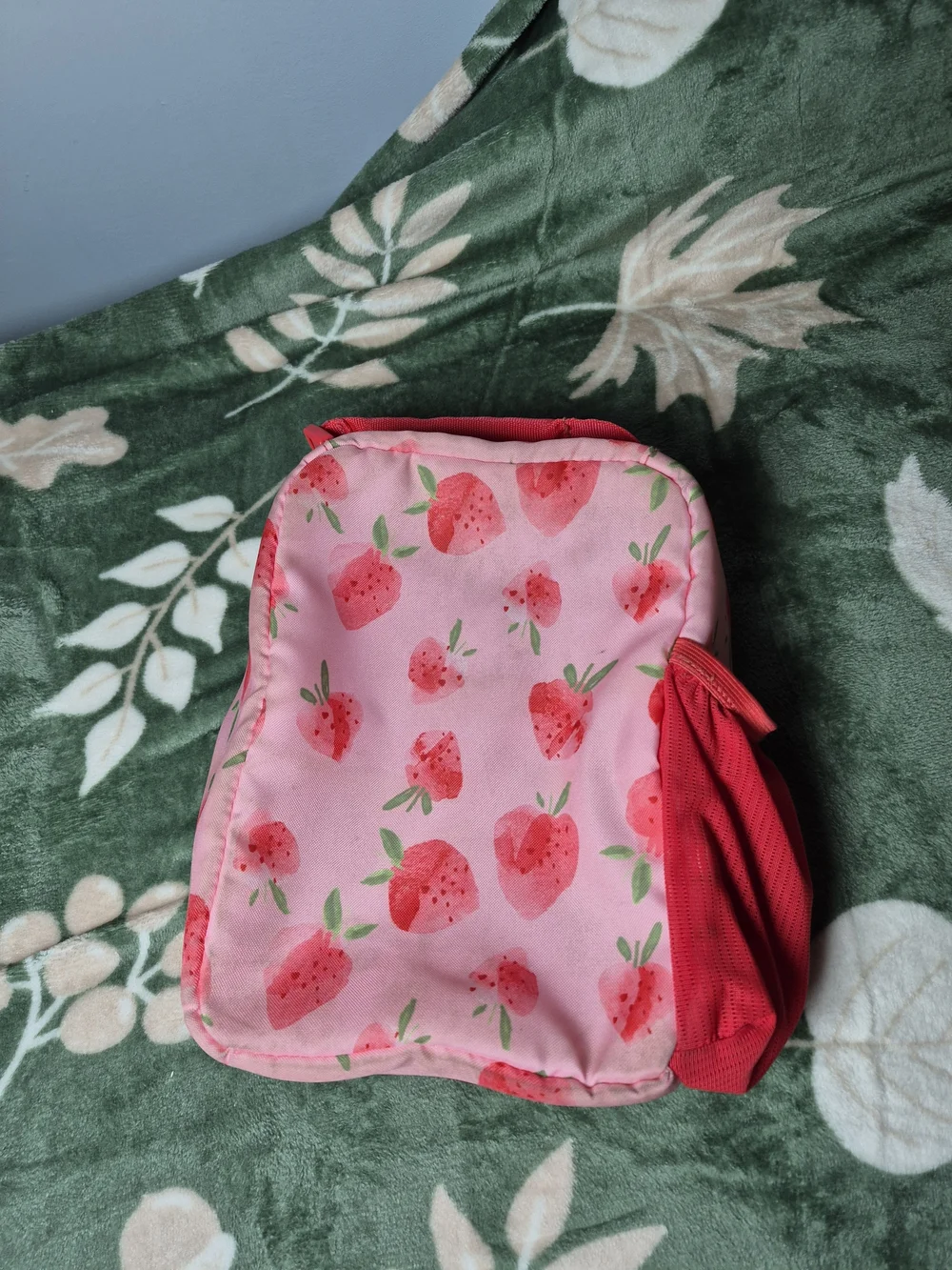 Kids Pink Strawberry Lunch Bag
